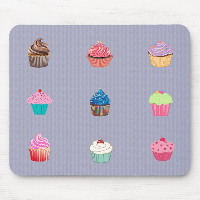 Cupcakes Mouse Mat (Front)
