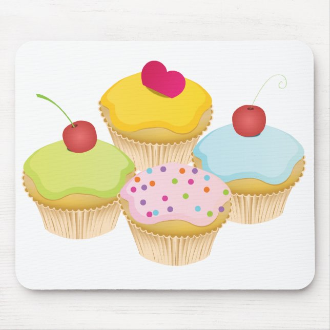 Cupcakes Mouse Mat (Front)