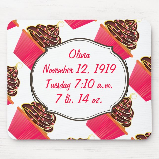 Cupcakes Mouse Mat (Front)