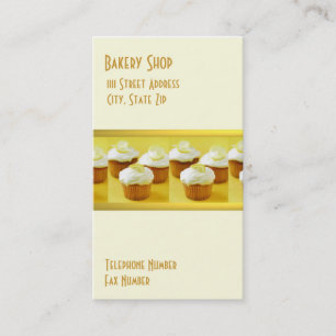 Cupcakes on Lemon Background Business Cards