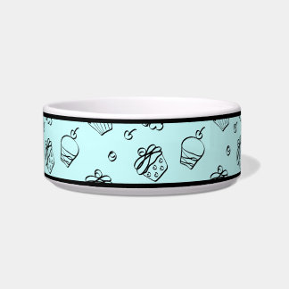 Cupcakes Outlines Pet Bowl