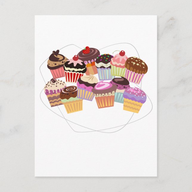 Cupcakes paradise postcard (Front)