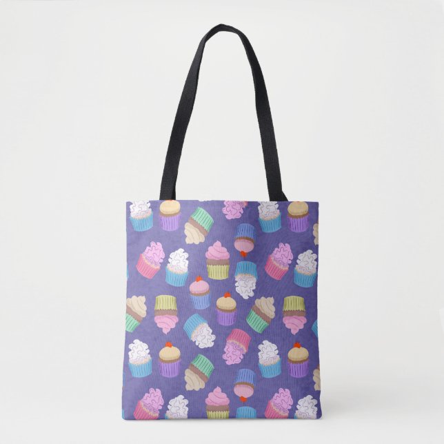 Cupcakes pattern tote bag (Front)