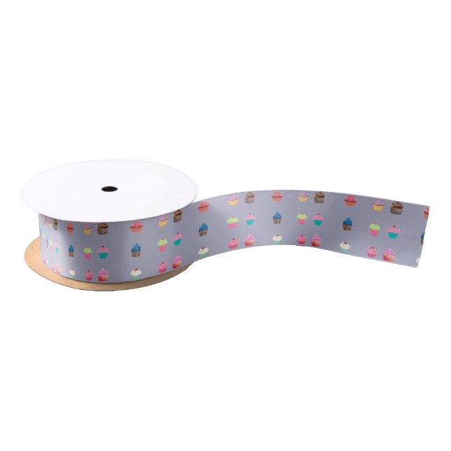 Cupcakes Satin Ribbon (Spool)