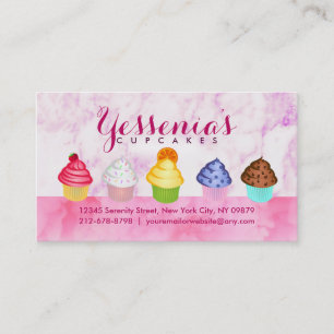 Cupcakes Slogans Business Cards