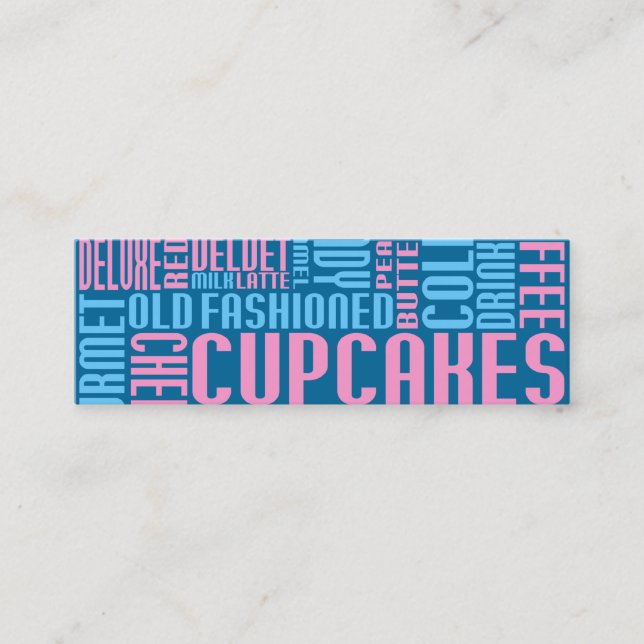 cupcakes (small chat) loyalty card (Front)