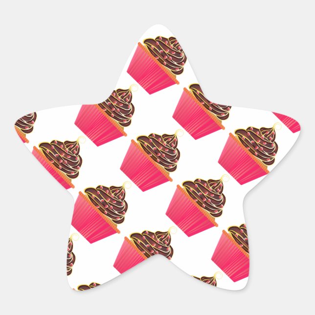 Cupcakes Star Sticker (Front)