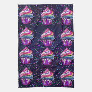 Cupcakes  tea towel