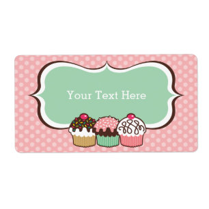 Cupcakes Trio Bookplates Labels