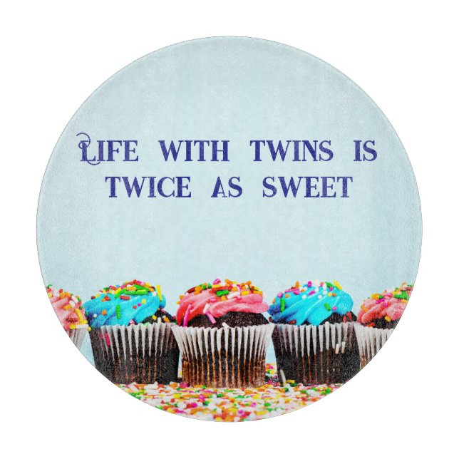 Cupcakes Twins Cutting Board (Front)