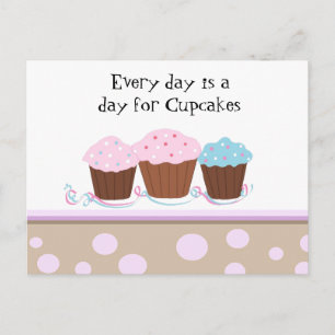 Cupcakes with a Cute Saying Postcard