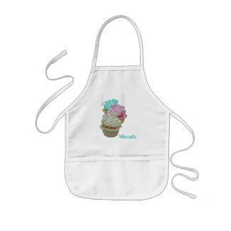 Cupcakes with Bling! Kids Apron