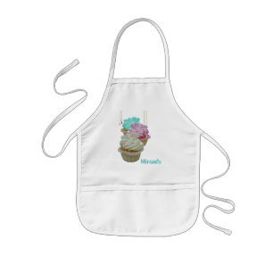 Cupcakes with Bling! Kids Apron