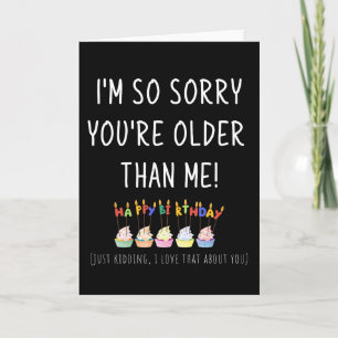 Cupcakes with Candles Funny Best Friend Birthday  Card
