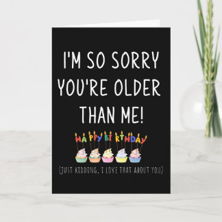 Cupcakes with Candles Funny Best Friend Birthday Card