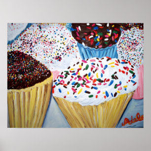 "Cupcakes With Sprinkles" Poster