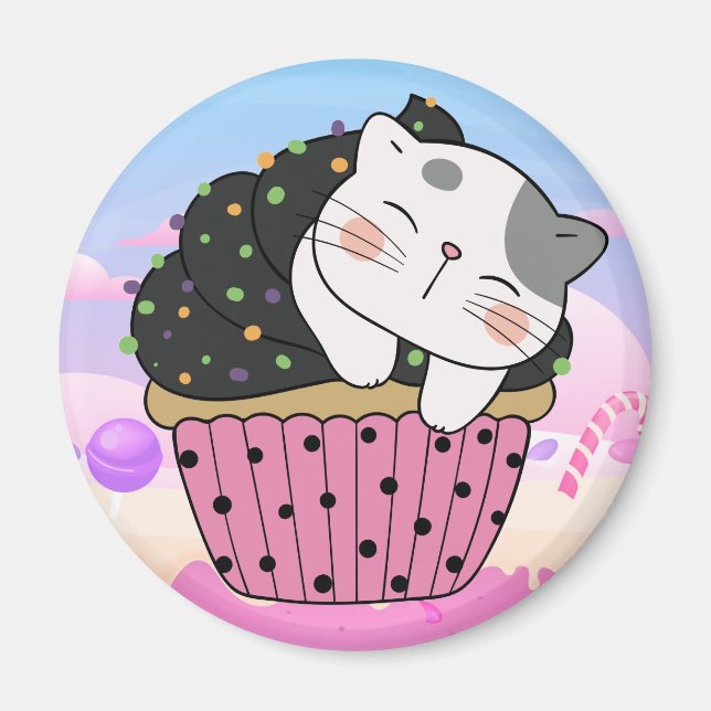 Cupcat Magnet (Front)