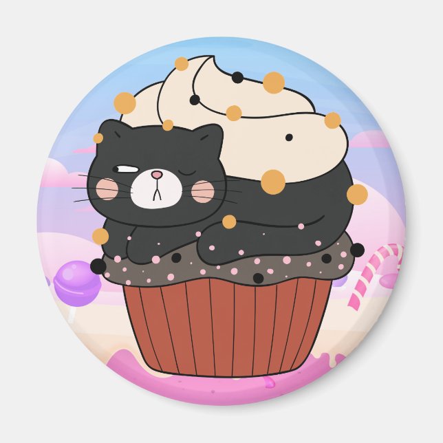 Cupcat Magnet (Front)