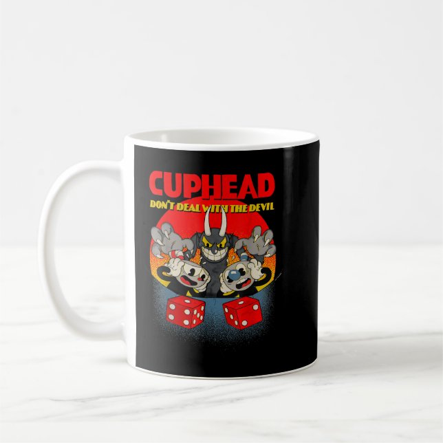 Cuphead And Mugman Devil's Dice Video Game  Coffee Mug (Left)