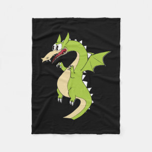 Cuphead Dragon (grim Matchstick) Sticker Fleece Blanket