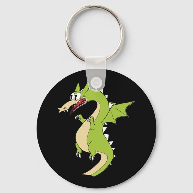 Cuphead Dragon (grim Matchstick) Sticker  Key Ring (Front)