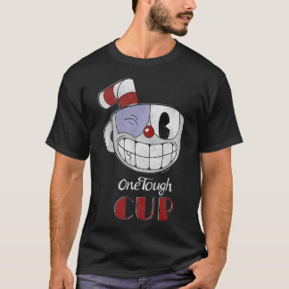 Cuphead One Tough Cup Black Eye Wink Premium T-Shirt