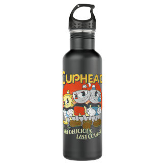 Cuphead The Delicious Last Course Group Poster  710 Ml Water Bottle