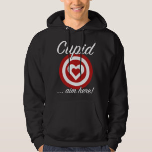 Cupid Aim Here Hoodie