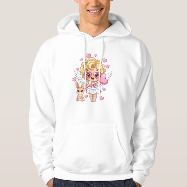 Cupid and Bunny Dance Hoodie (Front)
