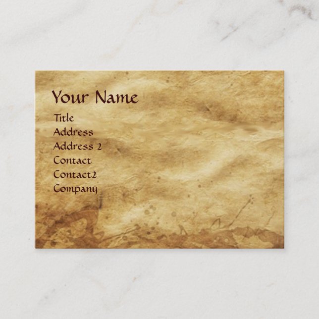 Cupid and Psyche as Children Parchment Business Card (Front)