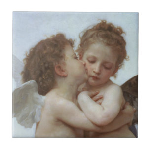 Cupid and Psyche as Children Tile