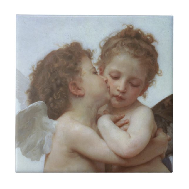 Cupid and Psyche as Children Tile (Front)