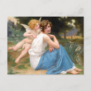 Cupid and Psyche by Guillaum Seignac Postcard