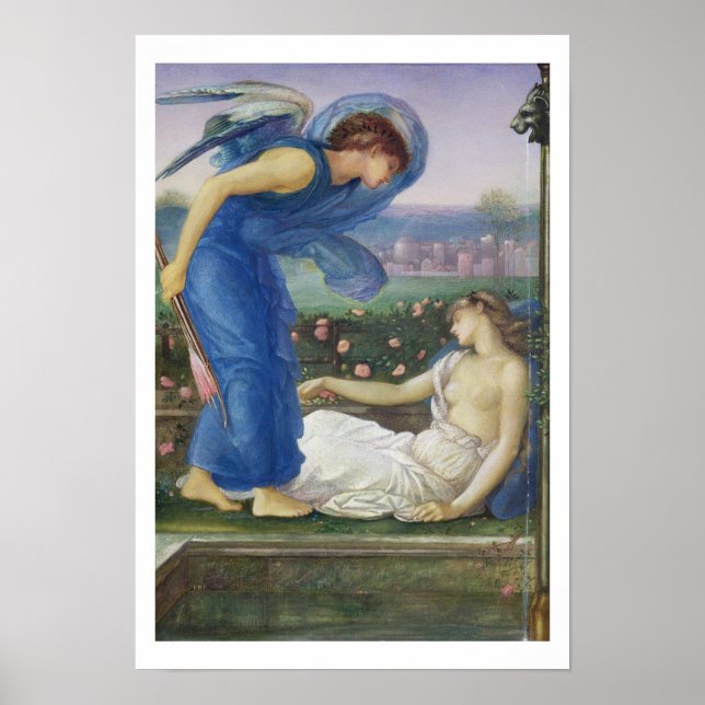 Cupid and Psyche, c.1865 (w/c, bodycolour and past Poster (Front)