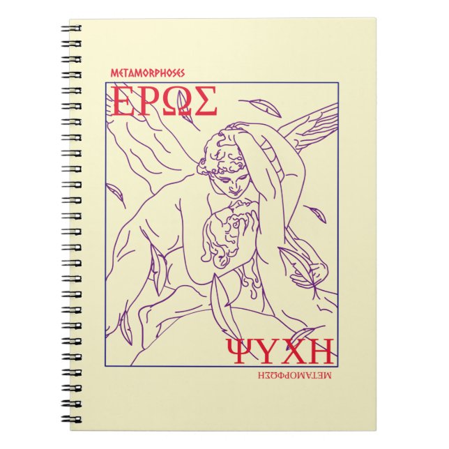Cupid and Psyche Greek Mythology Classics Unique Notebook (Front)