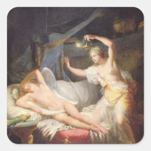 Cupid and Psyche Square Sticker