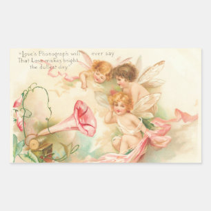 Cupid Angel I Rectangle Sticker