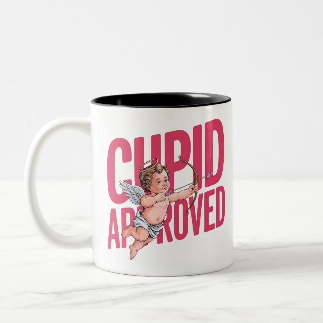 Cupid approved Two-Tone coffee mug (Left)