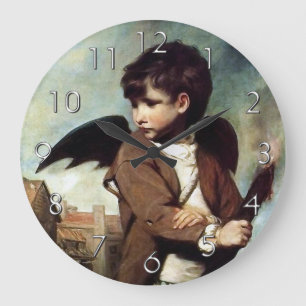 Cupid as a Link Boy Large Clock
