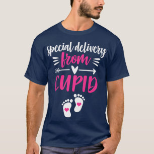 Cupid Baby Delivery Valentines Day Pregnancy Annou T-Shirt