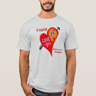 Cupid Bring Me My Goddess Valentine Humour T-Shirt