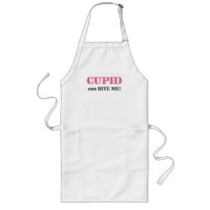 Cupid Can Bite Me Long Apron