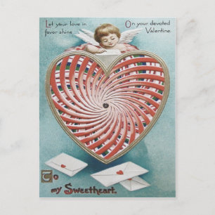 Cupid Cherub Angel Kaleidoscope Postcard