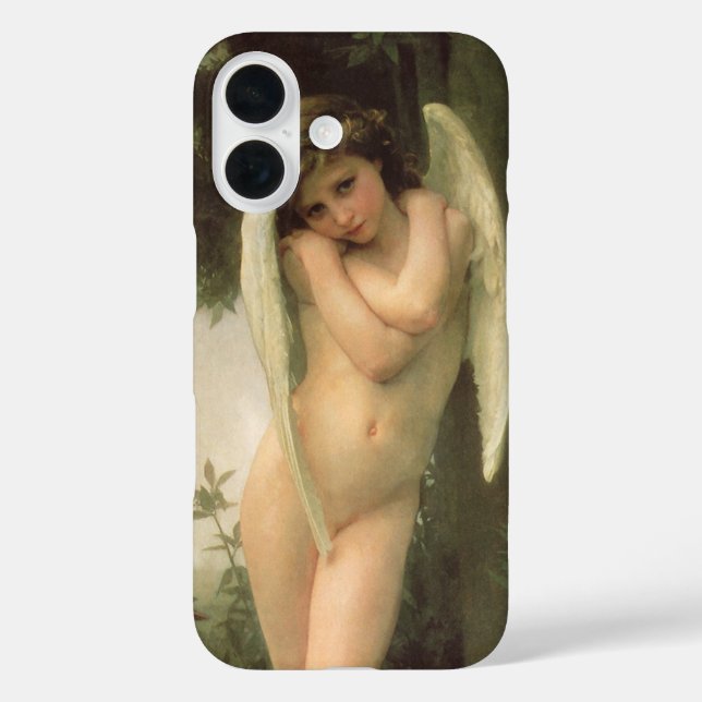 Cupid (Cupidon) Angel Portrait by Bouguereau Case-Mate iPhone Case (Back)