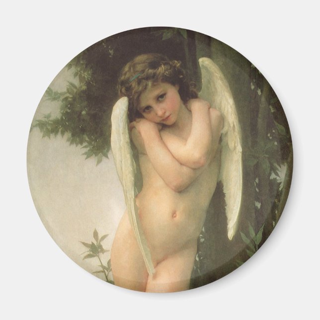 Cupid (Cupidon) Angel Portrait by Bouguereau Magnet (Front)