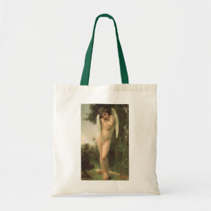 Cupid (Cupidon) Angel Portrait by Bouguereau Tote Bag