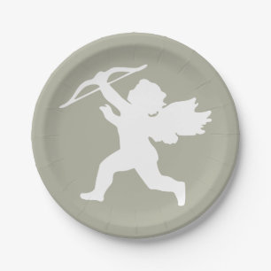 Cupid custom paper plates