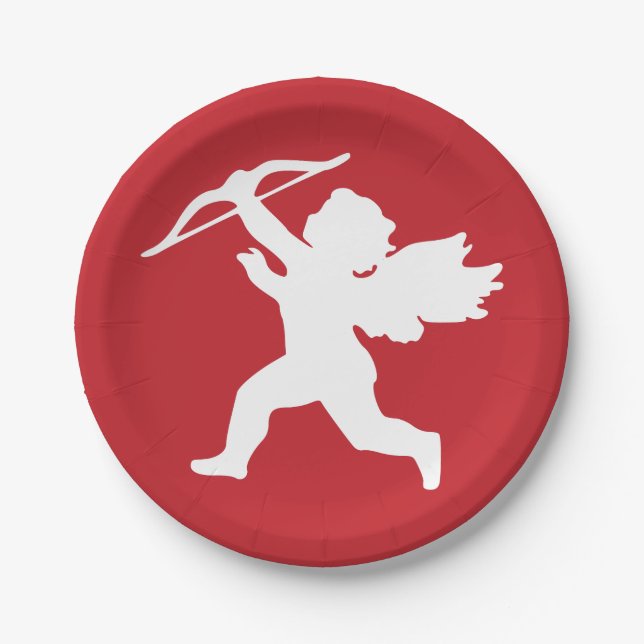 Cupid custom paper plates (Front)