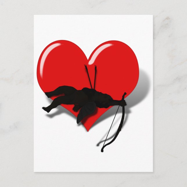 Cupid Down on his Luck Postcard (Front)