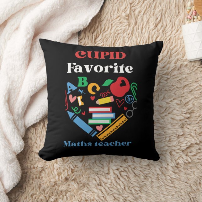 Cupid favourite maths teacher valentines day ,  cushion (Blanket)
